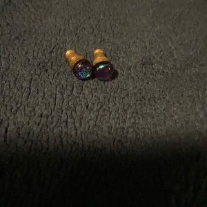 Sparkly blue earrings